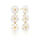 CDW Mermaid Garden Petite Linear Earrings - MOP