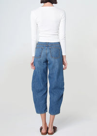 Ava Flutter Slung Fit Jeans in Pomona Noend Denim