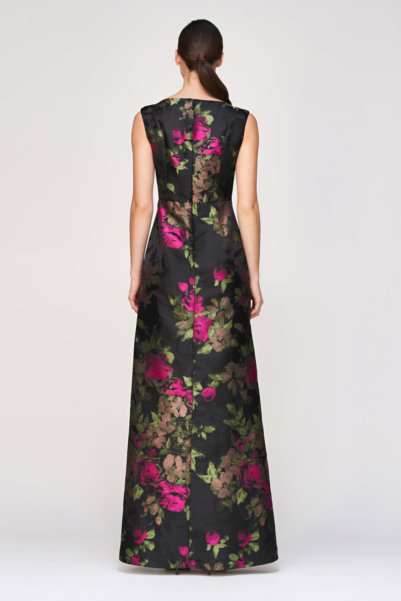 Kay Unger Walk Through Gown in Bright Rose Kay Unger