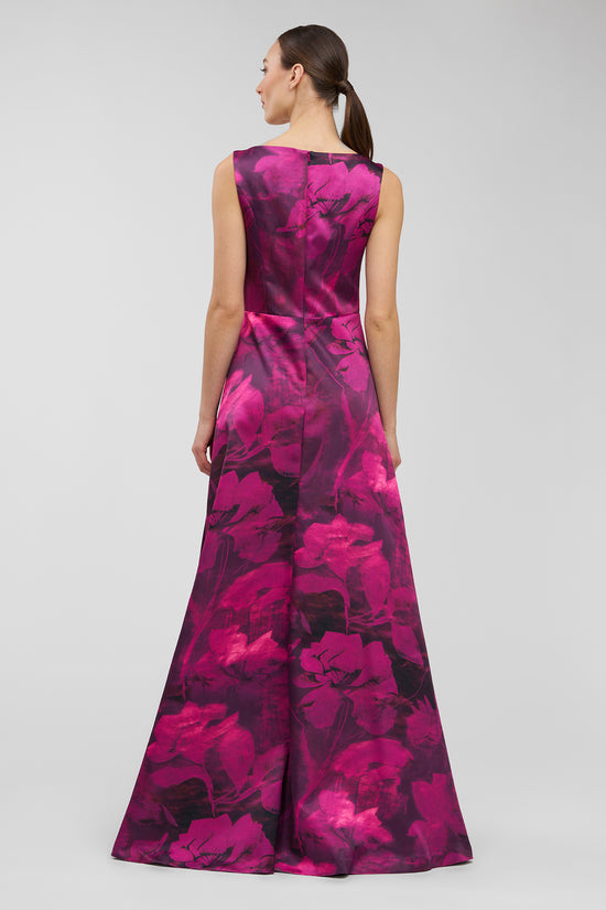 Kay Unger Cecelia Gown in Vivid Berry