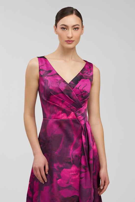 Kay Unger Cecelia Gown in Vivid Berry
