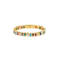 CORE | JEWELED TENNIS BANGLE: WHITE Chakarr Jewelry