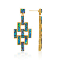 CDW Pathway Post Drop Earrings - Abalone