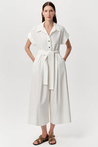EXQUISE Leatrice Jumpsuit in Bone