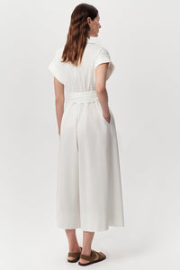EXQUISE Leatrice Jumpsuit in Bone