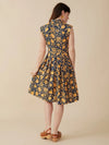 MATA TRADERS Lucille Dress in Navy Botanical Mata Traders