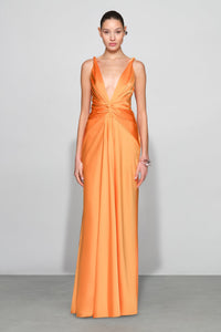 ET OCHS Tatum Gown in Tangerine