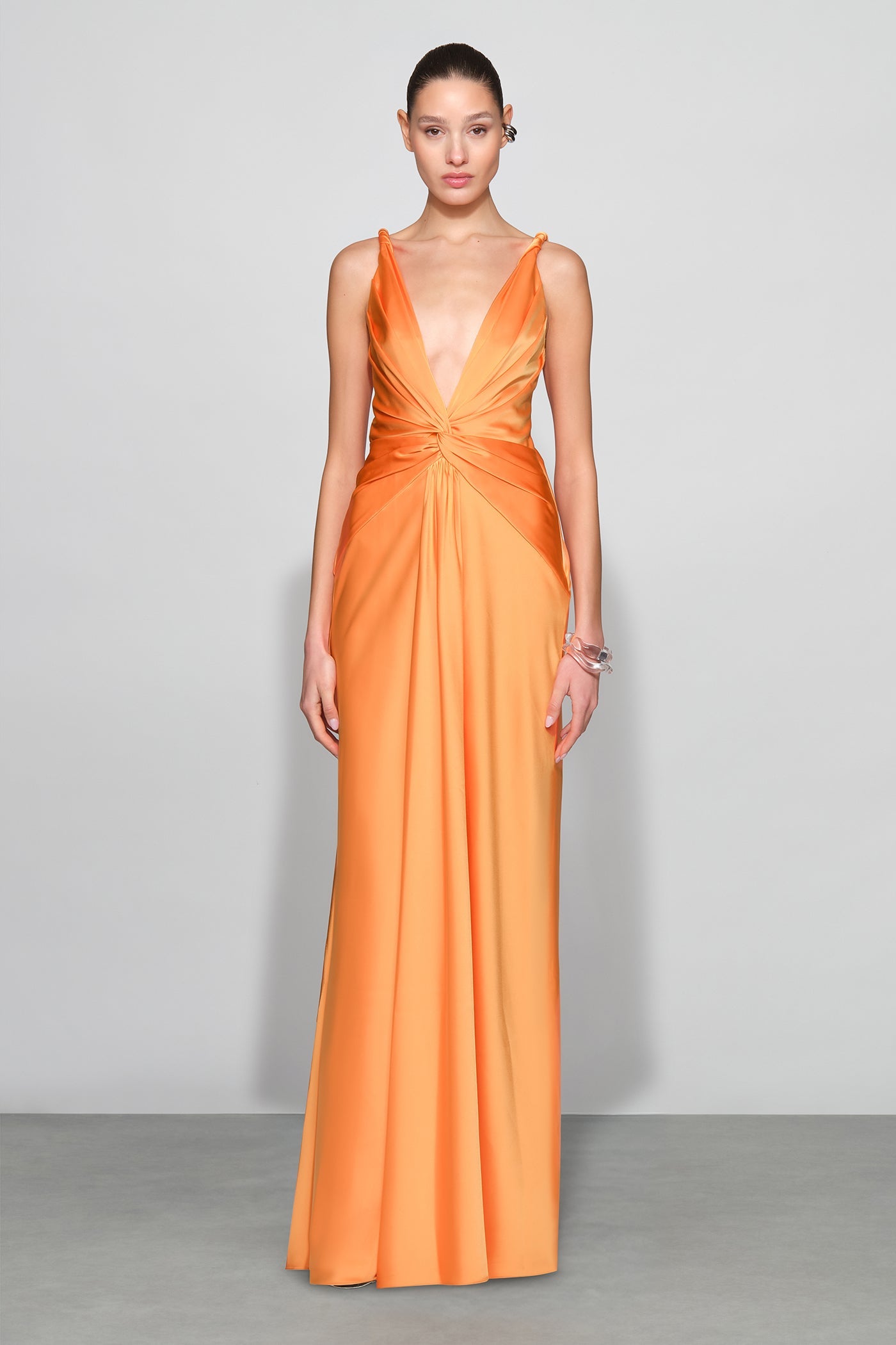 ET OCHS Tatum Gown in Tangerine