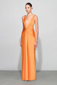 ET OCHS Tatum Gown in Tangerine