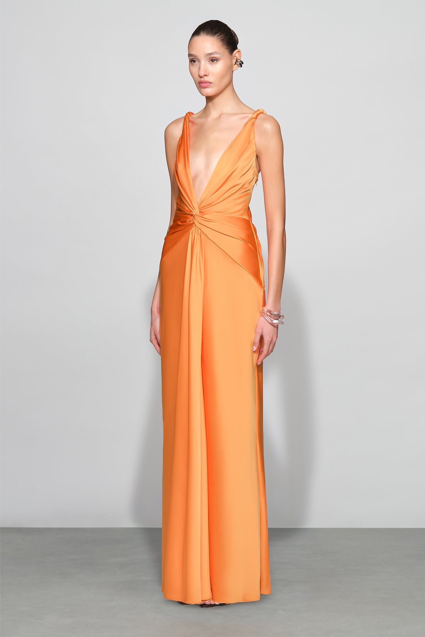ET OCHS Tatum Gown in Tangerine