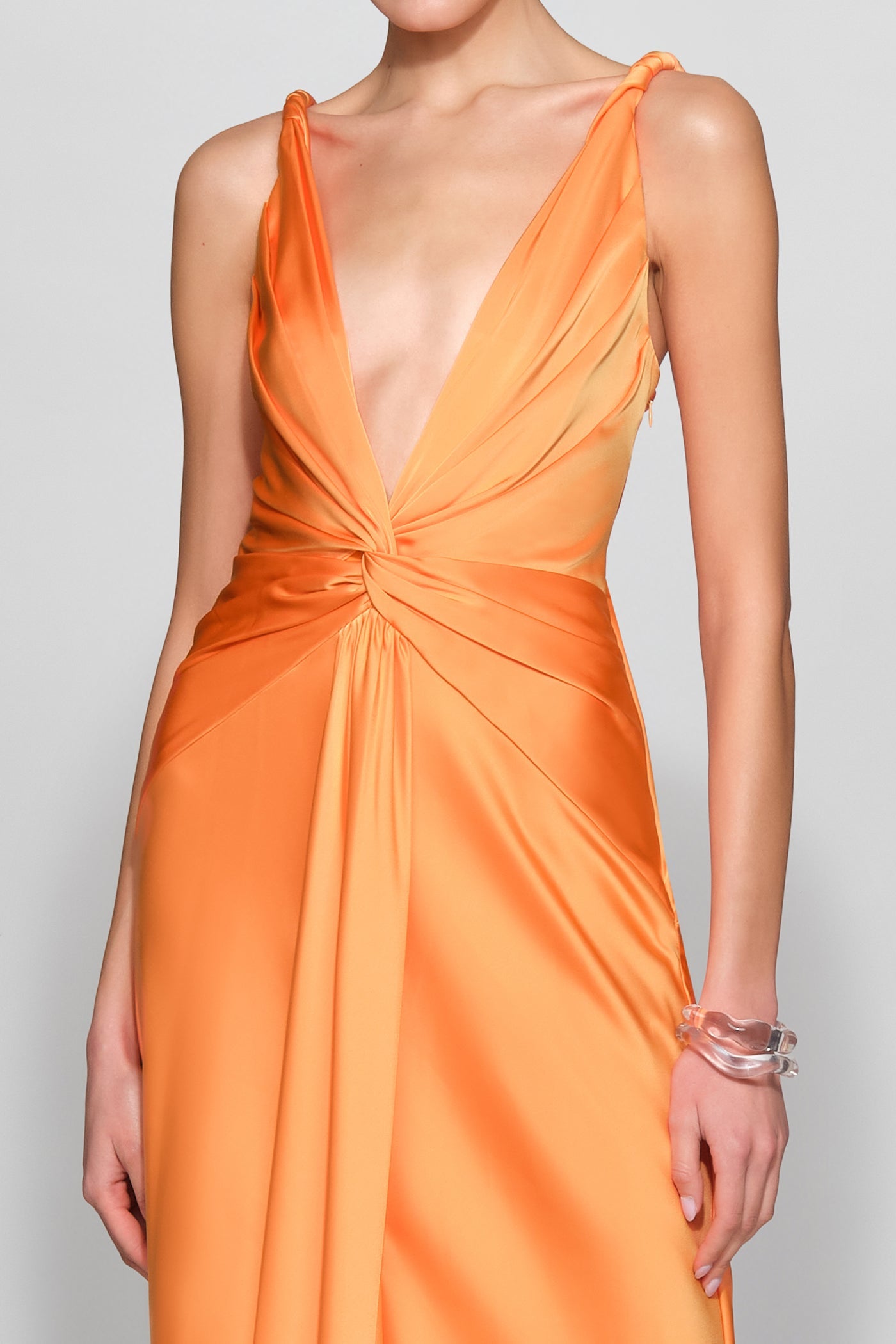 ET OCHS Tatum Gown in Tangerine