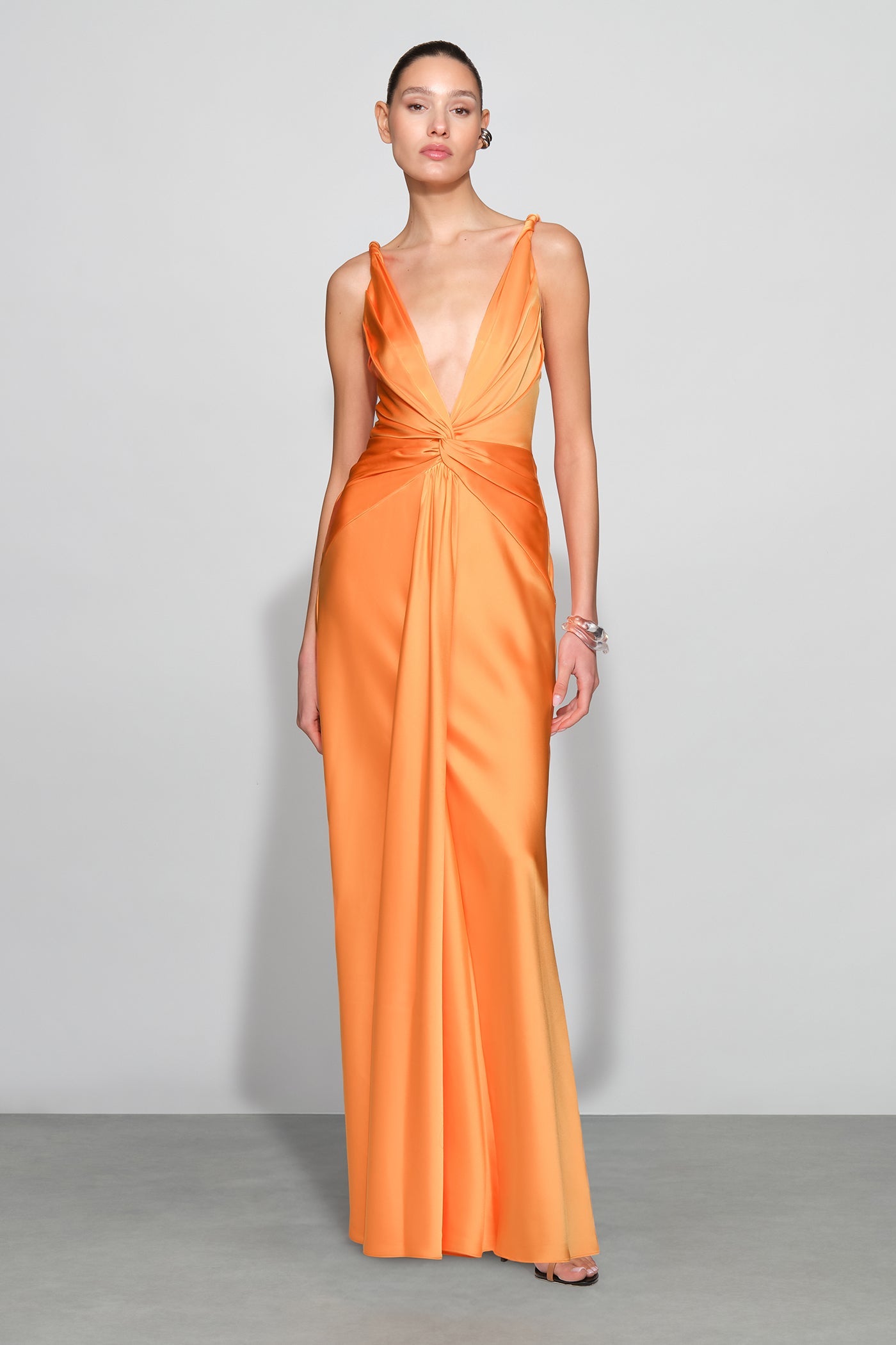 ET OCHS Tatum Gown in Tangerine