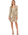 AP FOILED KNIT DRAPED DRESS Adrianna Papell