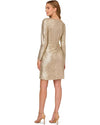 AP FOILED KNIT DRAPED DRESS Adrianna Papell