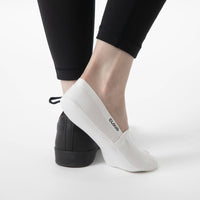 CLOUD Premium Organic Terry No Show Socks: L / Organic Black Cloud