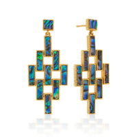 CDW Pathway Post Drop Earrings - Abalone