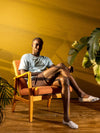 CLOUD MVS Premium No Show Socks: L / Beige Cloud