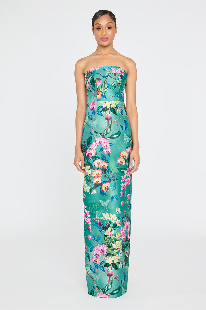 THEIA Lulu Mikado Column Gown THEIA COUTURE
