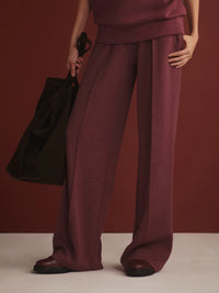 Varley Wide Leg Pant in Sassafras Marl