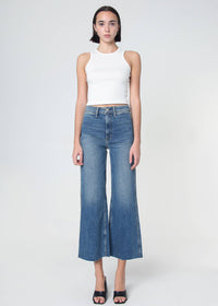 Queen High Rise Crop Wide Leg Jeans - Lawrence Wash: Lawrence / 25 Noend Denim