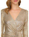 AP FOILED KNIT DRAPED DRESS Adrianna Papell