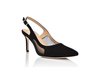 Dance Black Kid Suede/Black Mesh: 7 Joan Oloff Shoes