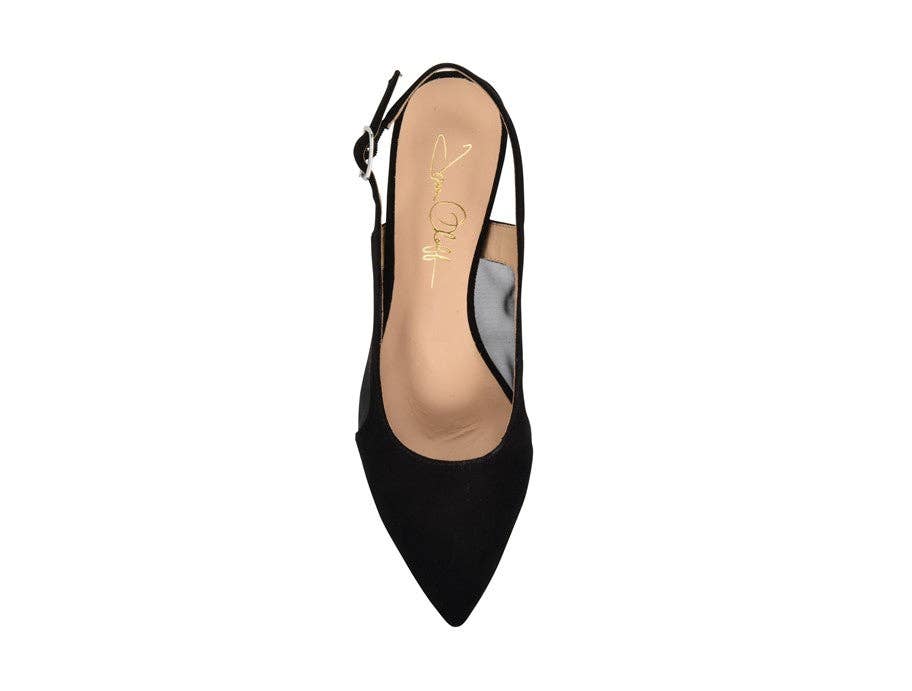 Dance Black Kid Suede/Black Mesh: 7 Joan Oloff Shoes