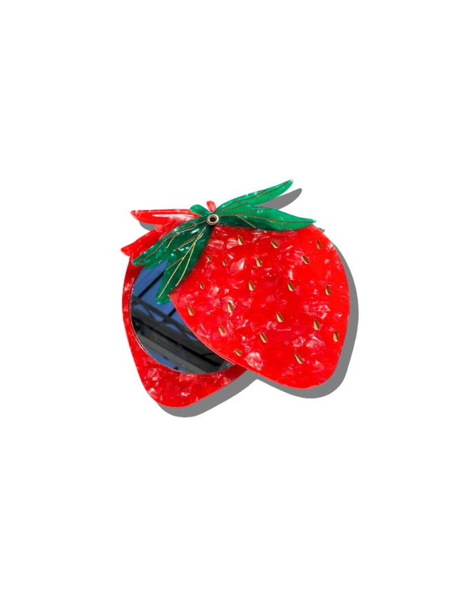 SOLAR ECLIPSE Strawberry Compact Mirror