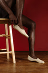 CLOUD MVS Premium No Show Socks: L / Beige Cloud