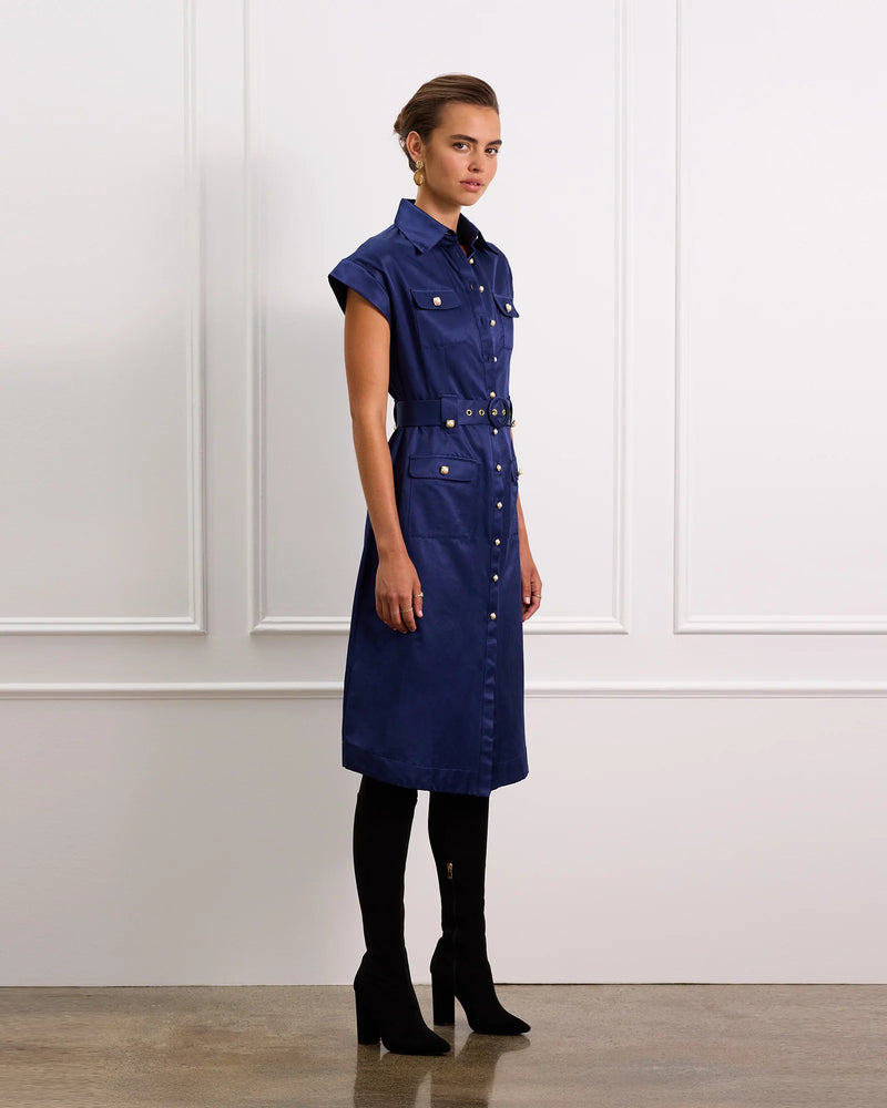 AQUA BLU Addison Dress in Storm