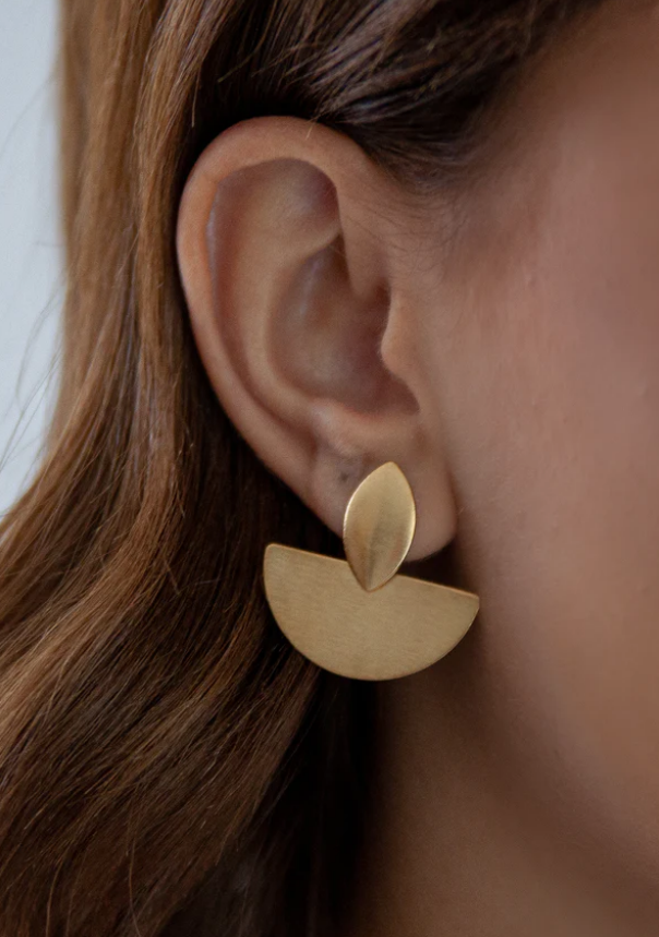 Folha Chapa Earring BR4614 Eneida Franca