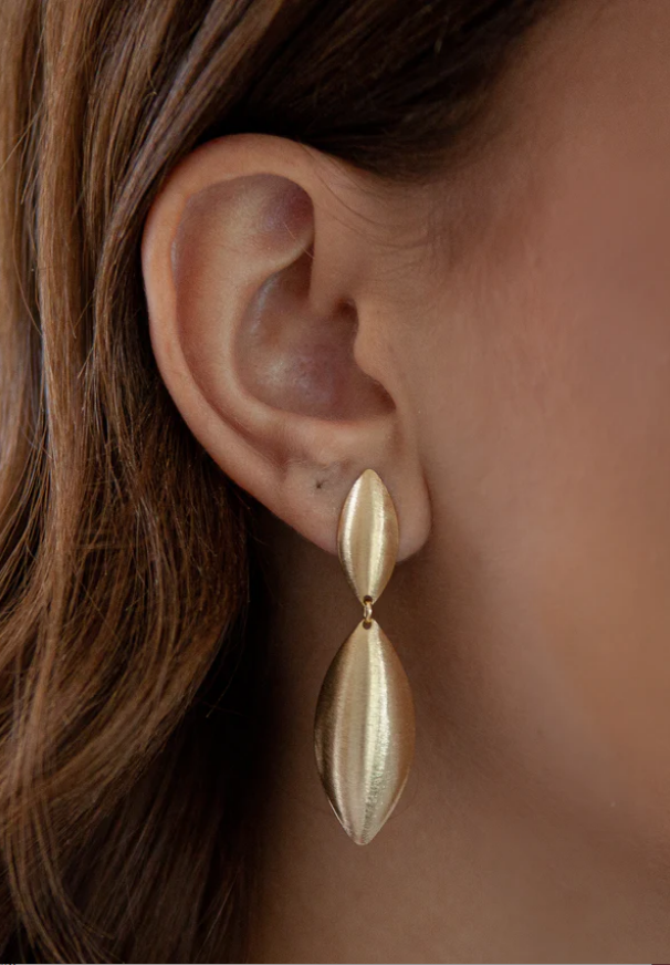 Brinco Base Folha Earring BR4754 Eneida Franca