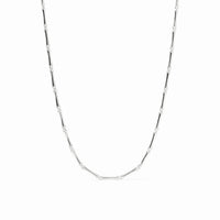 JULIE VOS Bamboo Necklace in Silver