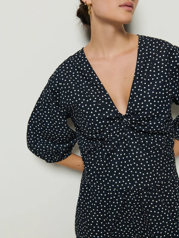 NATION Celeste Top in Cabana Polka Dot Nation