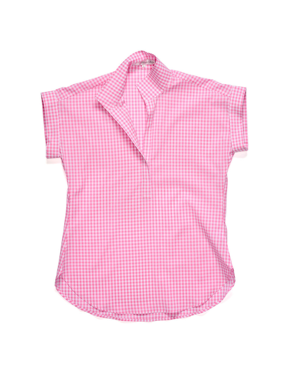 Claridge & King League Shirt in Pink Check Claridge & King