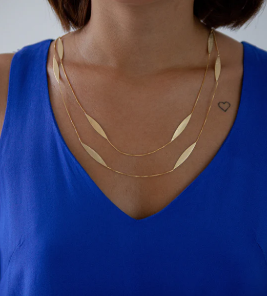 Two Strand Duplo Necklace CL1404R Eneida Franca