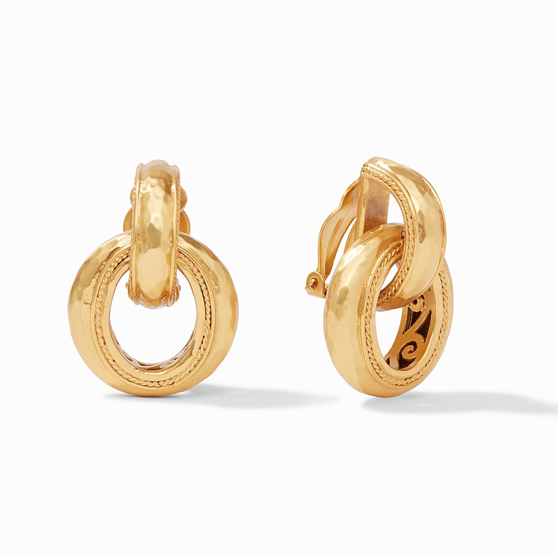 Julie Vos CLIP-ON Cannes Doorknocker Earring 