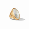 Julie Vos Cannes Statement Ring-Iridescent Clear Crystal- 8