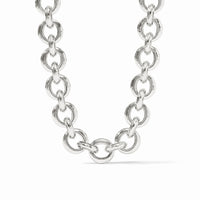 JULIE VOS Cannes Link Necklace in Silver