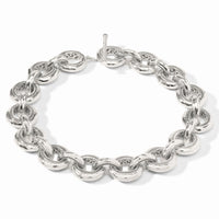 JULIE VOS Cannes Link Necklace in Silver