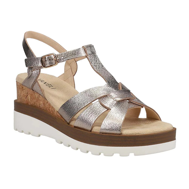 Vaneli Carly Sandal in Metallic