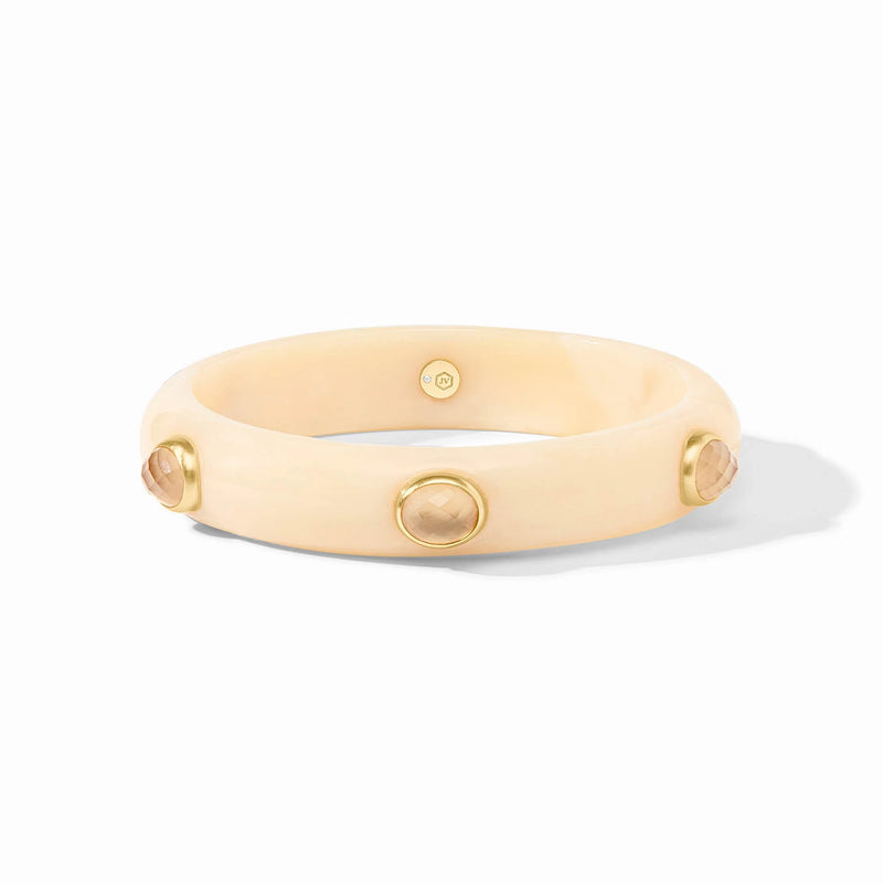 Julie Vos Carnaby Stone Bangle in Ivory