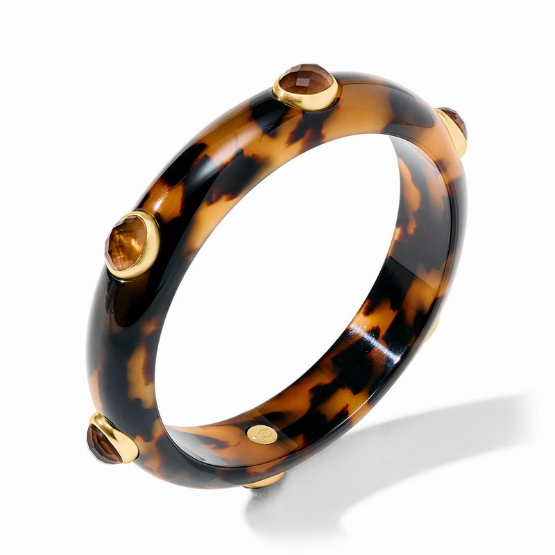 Julie Vos Carnaby Stone Bangle in Tortoiseshell