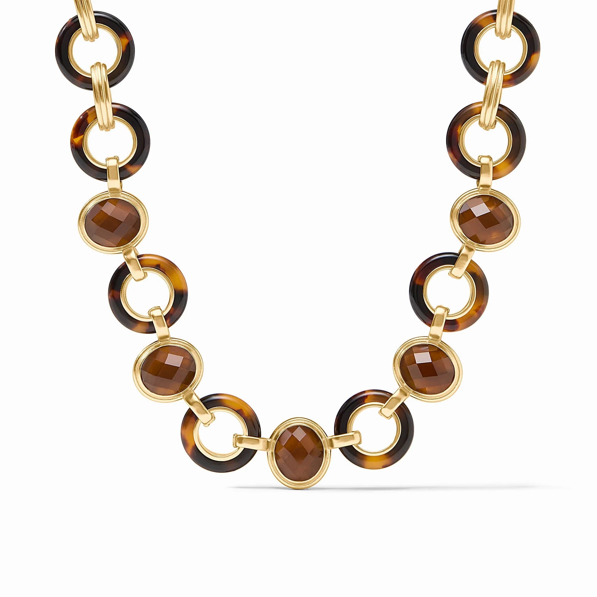 Julie Vos Carnaby Stone Necklace in Tortoiseshell