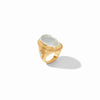 Julie Vos Cannes Statement Ring-Iridescent Clear Crystal- 8