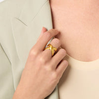 Julie Vos Catalina X Ring-Gold-OS