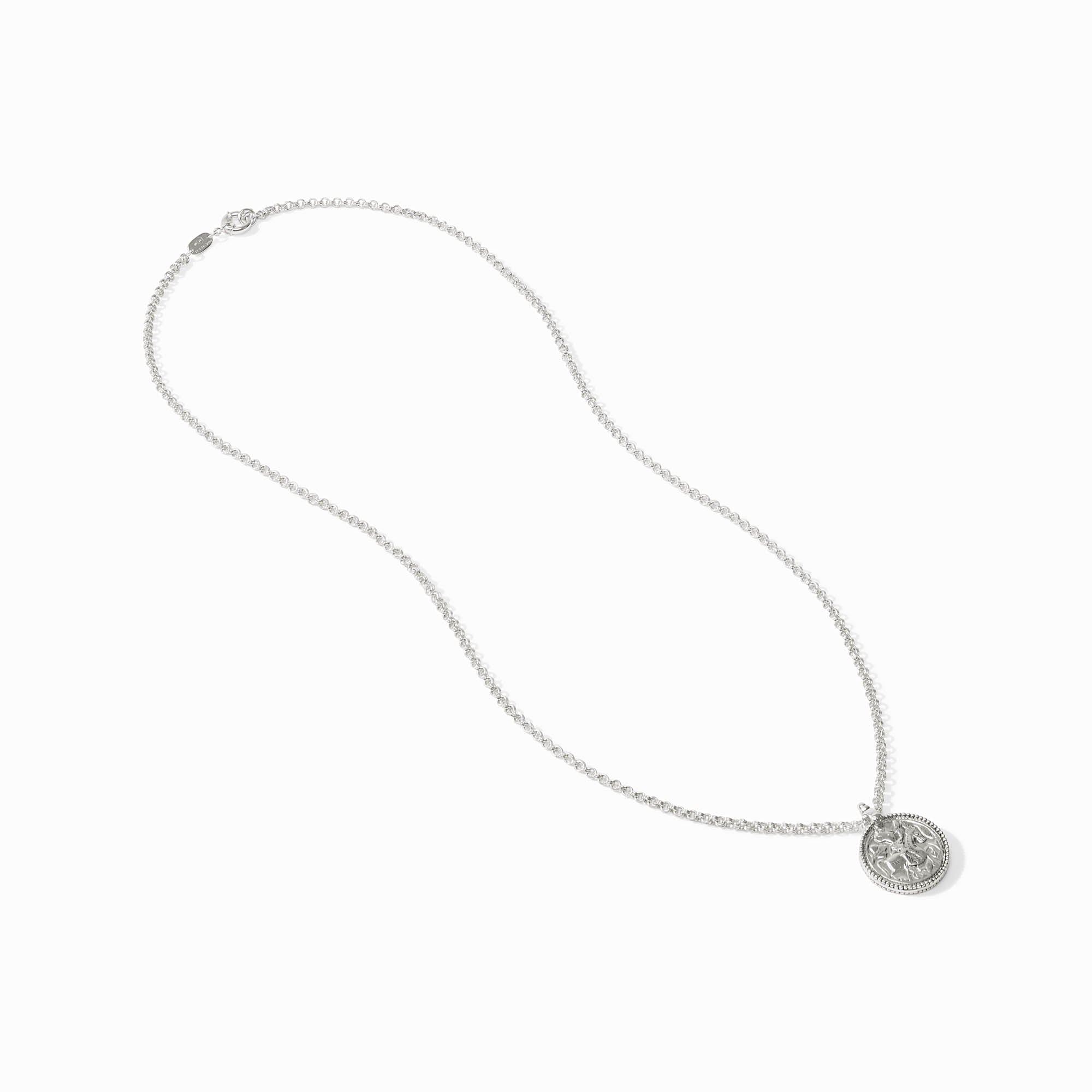 Julie Vos Silver Coin Pendant Necklace