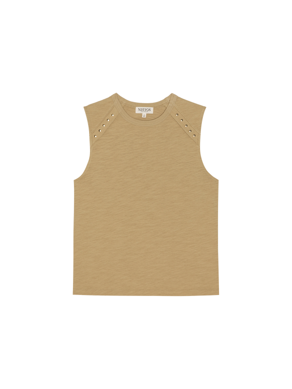 NATION Davina Tank in Toffee