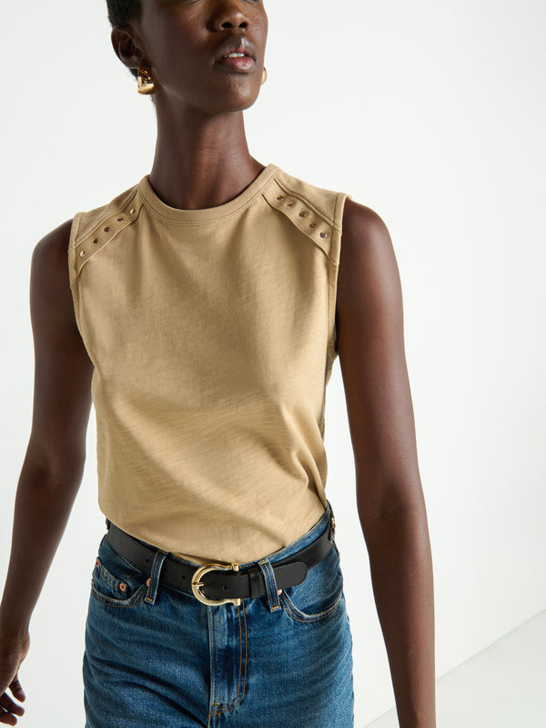 NATION Davina Tank in Toffee