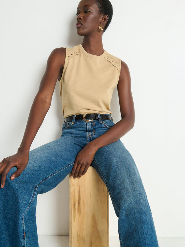 NATION Davina Tank in Toffee
